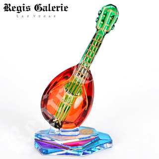  Blown And Hand Painted Murano Glass Mandolin Made In Italy #271  