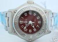 Ebel Womens Discovery Stainless Steel Red Dial 9087321  