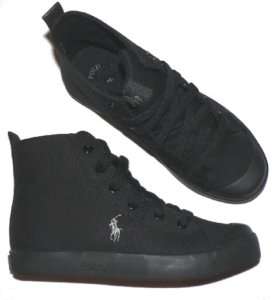 Polo Ralph Lauren Conrad shoes youth boys girls black  