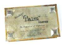 ENGLISH LONDON WALTERS PALM TOFFEE TIN CANDY BIG BOX *  