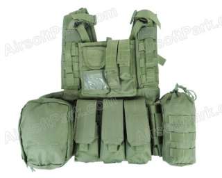 1000D Eagle Tactical Molle RRV Scout pouches Vest   Olive Drab  