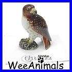 little critterz buteo red tail hawk bird miniature figurine wee