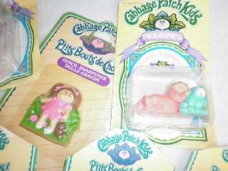   1985 Cabbage Patch Kids Figurines, Erasers   Original & Sealed Toy Lot