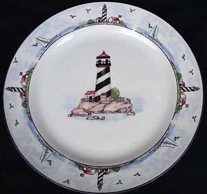 HOME TRENDS/TOTALLY TODAY COASTAL LIGHTHOUSE SALAD PLATE(S)  