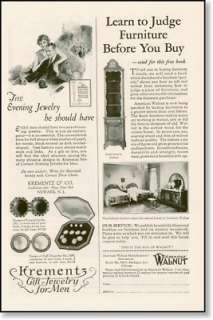 1926 Krementz, Newark NJ cuff links print AD  