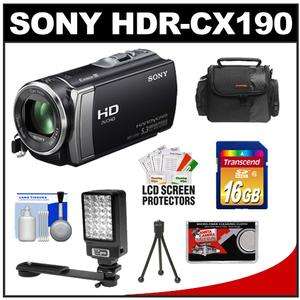 Sony Handycam HDR CX190 1080p HD Video Camera Camcorder Kit Black NEW 