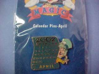 12 Months of Magic APRIL Calendar MAD HATTER Disney Pin  