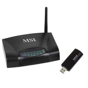 MSI WLAN KIT SPECIAL EDITION Wireless LAN Router plus WLAN USB Stick 