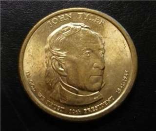 John Tyler 2009D Gold Dollar Clad Coin 10th President  