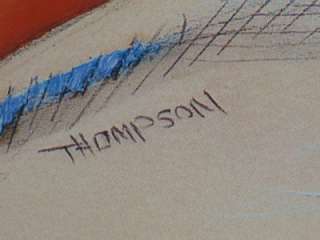 THOMPSON CALENDAR ART PINUP SKETCHBOOK BEAUTY AT BEACH  