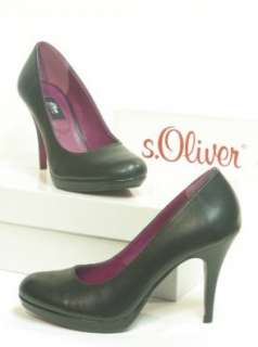 Oliver Stiletto Plateau Pumps schwarz  Schuhe 