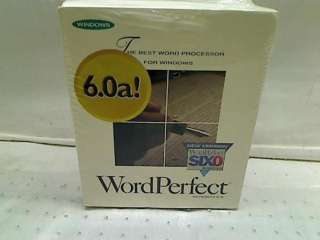 Word Perfect 6.0a New Version Sixo Windows  