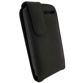 Black Genuine Leather Holder for HTC Desire S Android Smartphone Case 