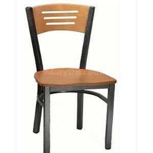 6155 Metal Index Chair Veneer Seat & Back with Finish Options  