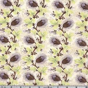  45 Wide Princess Butterfly Thistle Cream Fabric By The 