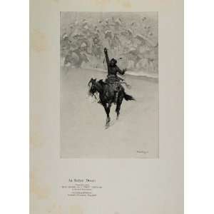 1923 Remington Indian Dream Soldier Cavalry West Print   Original 