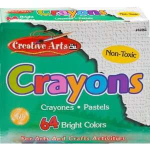  Charles Leonard Inc., Crayons, Assorted Colors, 64 Crayons 