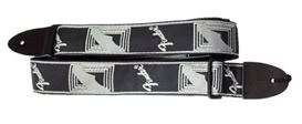 Fender woven 2 strap monogram black/grey  