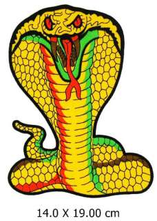   X05 Cobra Serpent XL Grande Taille Broder Patch Ecusson