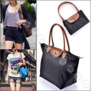 Nylon Damen Shopping Shopper Tasche Handtasche Schultertasche 