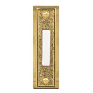 Heath Zenith 715G 1 C Wired Push Button, Gold Finish with Lighted 