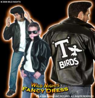 FANCY DRESS COSTUME # BOYS T BIRD JACKET GREASE MED NEW  