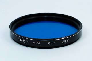 Soligor 55mm 80B Blue Glass Filter Japan  