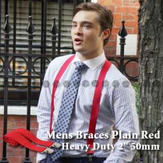   Bretelle de pantalon pour Homme 50mm réglable rouge new