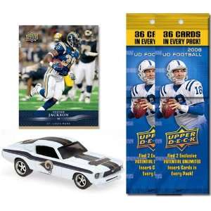  NFL 1967 Ford Mustang Fastback w/ Trading Card & 2 2008 