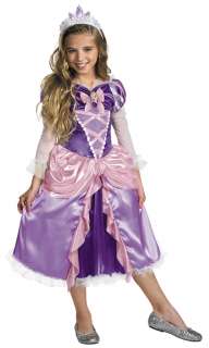 Girls Deluxe Tangled Rapunzel Costume   Rapunzel Tangled Costumes