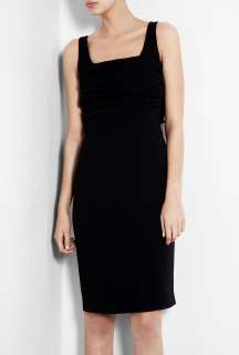 Moschino Cheap & Chic  Black Bow Back Crepe Shift Dress by Moschino 