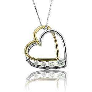   Diamond Heart Pendant Necklace (GH, I1 I2, 0.40 carat) Diamond