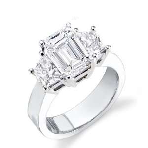  5.14 Ct. Emerald Cut Diamond Engagement Ring(EGL Certified 