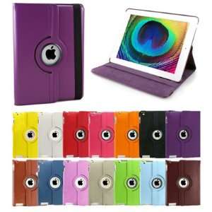   360 Rotating Swivel Magnetic Smart Leather Stand Cover Case Ipad 2