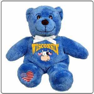    Wisconsin Symbolz Plush Blue Bear Stuffed Animal Toys & Games