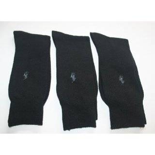 Polo Ralph Lauren Mens Textured Socks, 3 Pair, Black, Sock Size 10 13 