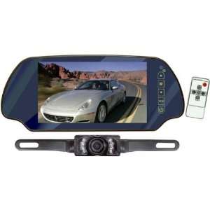  7 Tft Lcd Mirror Monitor With License Plate Rear View 
