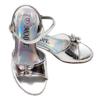   Girls Shoes SILVER Sandal Special Occasion Spring 5 4 Modit Shoes