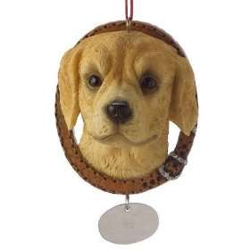  Golden Retriever Head in Collar Christmas Ornament Sports 