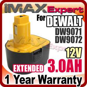 NEW 3.0AH 12V 12 Volt Battery For DEWALT DW9071 DW9072  