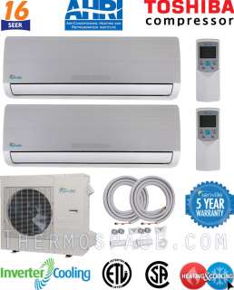   Ductless Mini Split Air Conditioner   Heat Pump 16 SEER TOSHIBA COMP