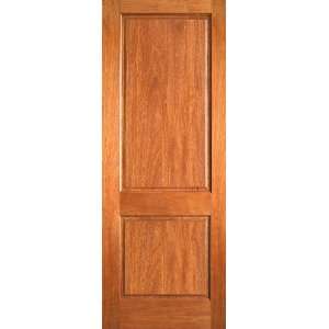   18x80 (1 6x6 8) 2 Panel Solid Mahogany Interior Door Home