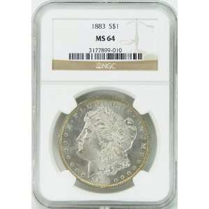  1883 P MS64 Morgan Silver Dollar Graded by NGC Everything 