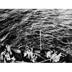 Titanic Survivors Pulls Alongside the Liner Carpathia, April 15, 1912 