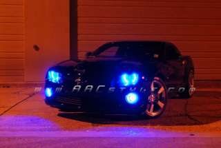 2010 Chevy CAMARO BLUE Headlight+Fog Lights HALO Kit RS  