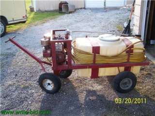 50 Gallon 3 HP GAS Lawn Sprayer with cart  