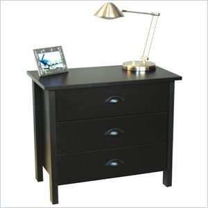   Horizon 3027 3 Drawer Nouvelle Chest Nightstand Black New  