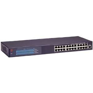   Enet Hub 24 Port Stackable Rack Mountable Uplink Port Electronics