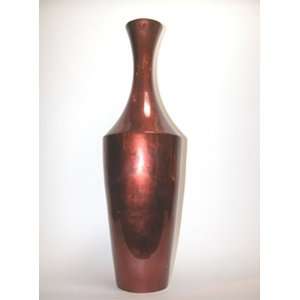  Sienna Ceramic Vase Red Copper 25 Ht. 