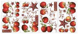 Apples Wall Decals Country Stars Decor Kitchen Stickers 034878677613 